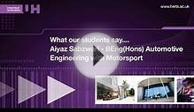 BEng(Hons) Automotive Engineering with Motorsport - What