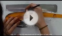 car design, sketch & marker technique